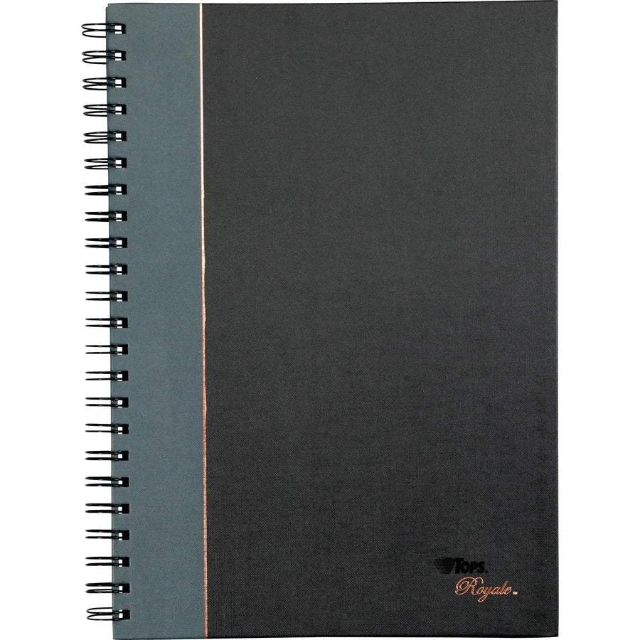TOPS Executive Notebooks: Wire Bound 96 Sheets 8.25’’ x 11.75’’ Black Cover - Notebooks