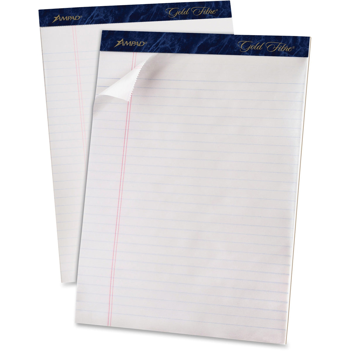 TOPS Gold Fibre Ruled Perforated Writing Pads - Letter - 2000
