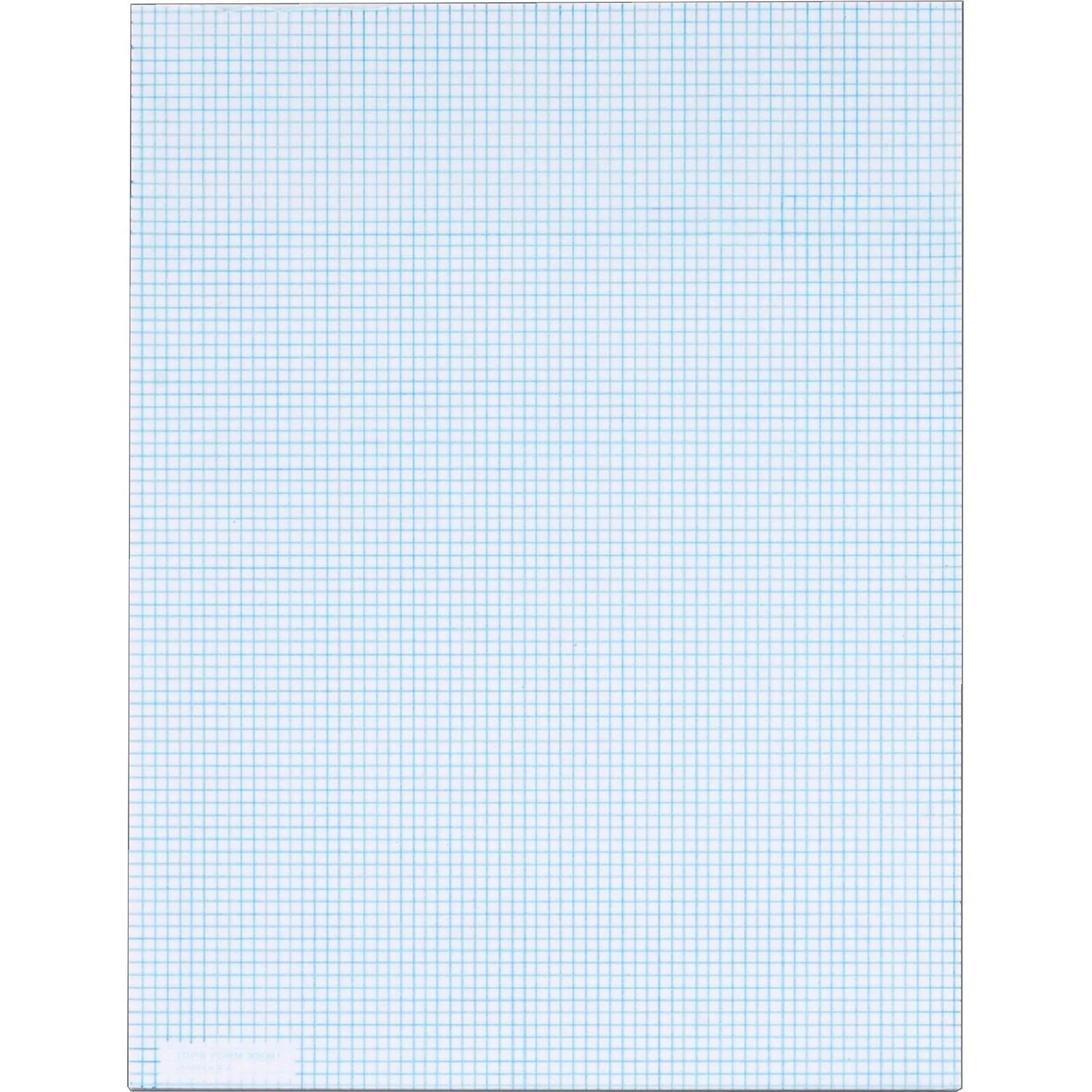 TOPS Graph Pad: 50-Sheet Letter Size 20 lb Basis Weight Both Side Ruling Surface - Paper