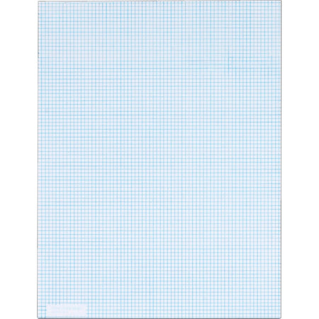 TOPS Graph Pad: 50-Sheet Letter Size 20 lb Basis Weight Both Side Ruling Surface - Paper