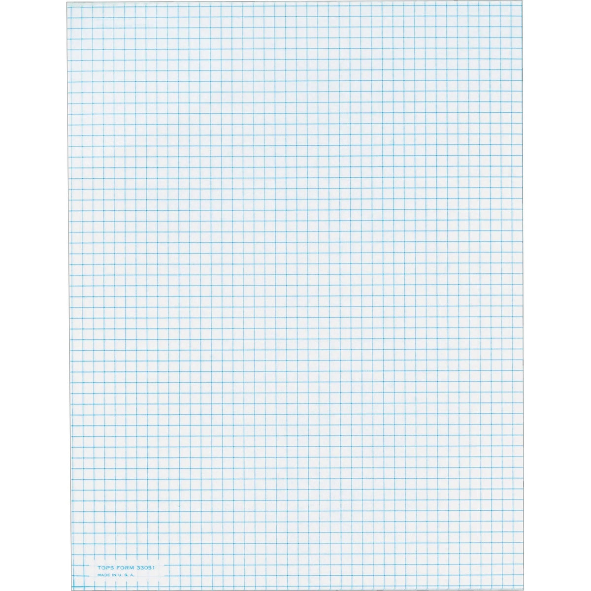 TOPS Graph Pad: 50-Sheet Letter Size - Both Side Ruling - 20 lb White Paper