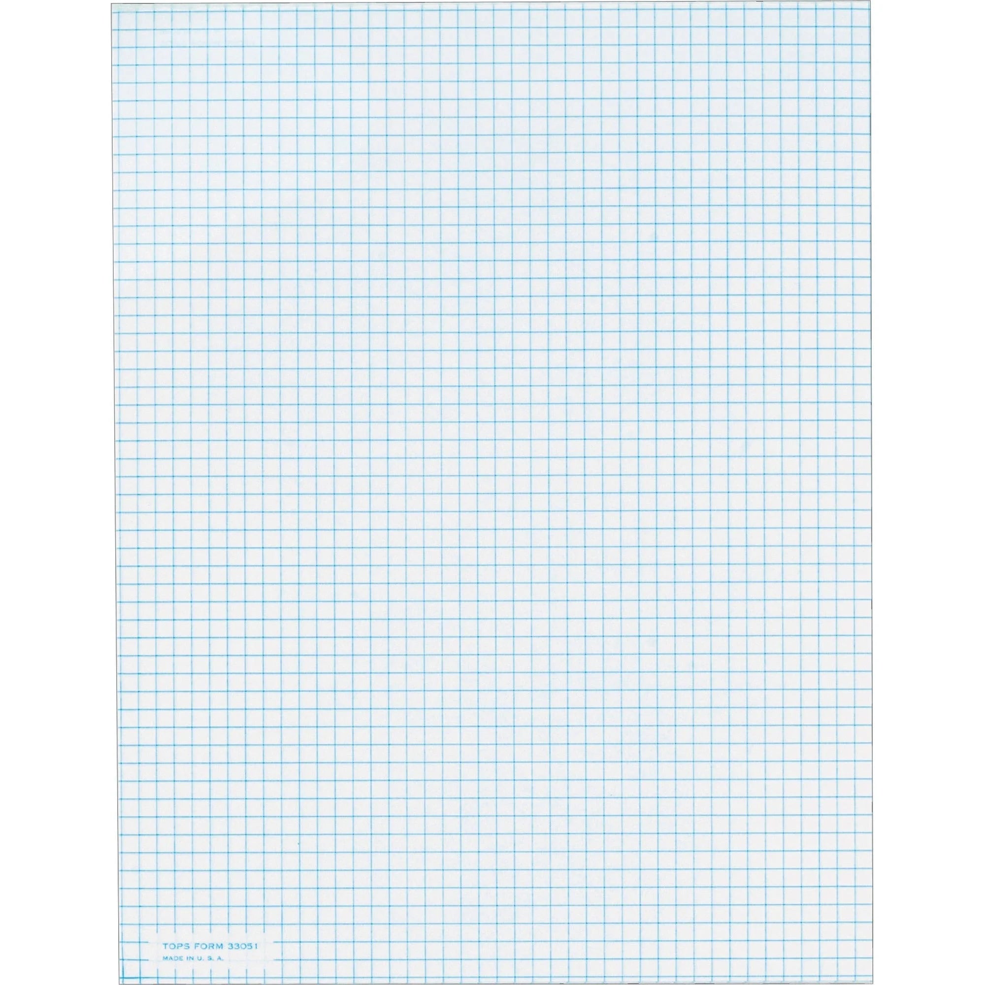 TOPS Graph Pad: 50-Sheet Letter Size - Both Side Ruling - 20 lb White Paper