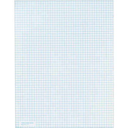 TOPS Graph Pad: 50-Sheet Letter Size - Both Side Ruling - 20 lb White Paper