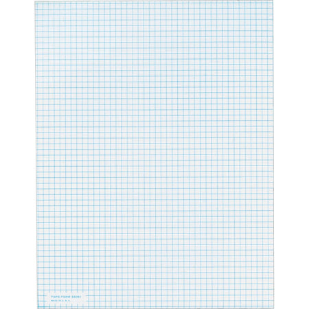 TOPS Graph Pad: 50-Sheet Letter Size - Both Side Ruling - 20 lb White Paper