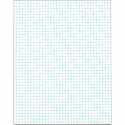 TOPS Graph Pad: 50-Sheet Letter Size Ruled Blue Margin 20 lb Basis Weight - Paper