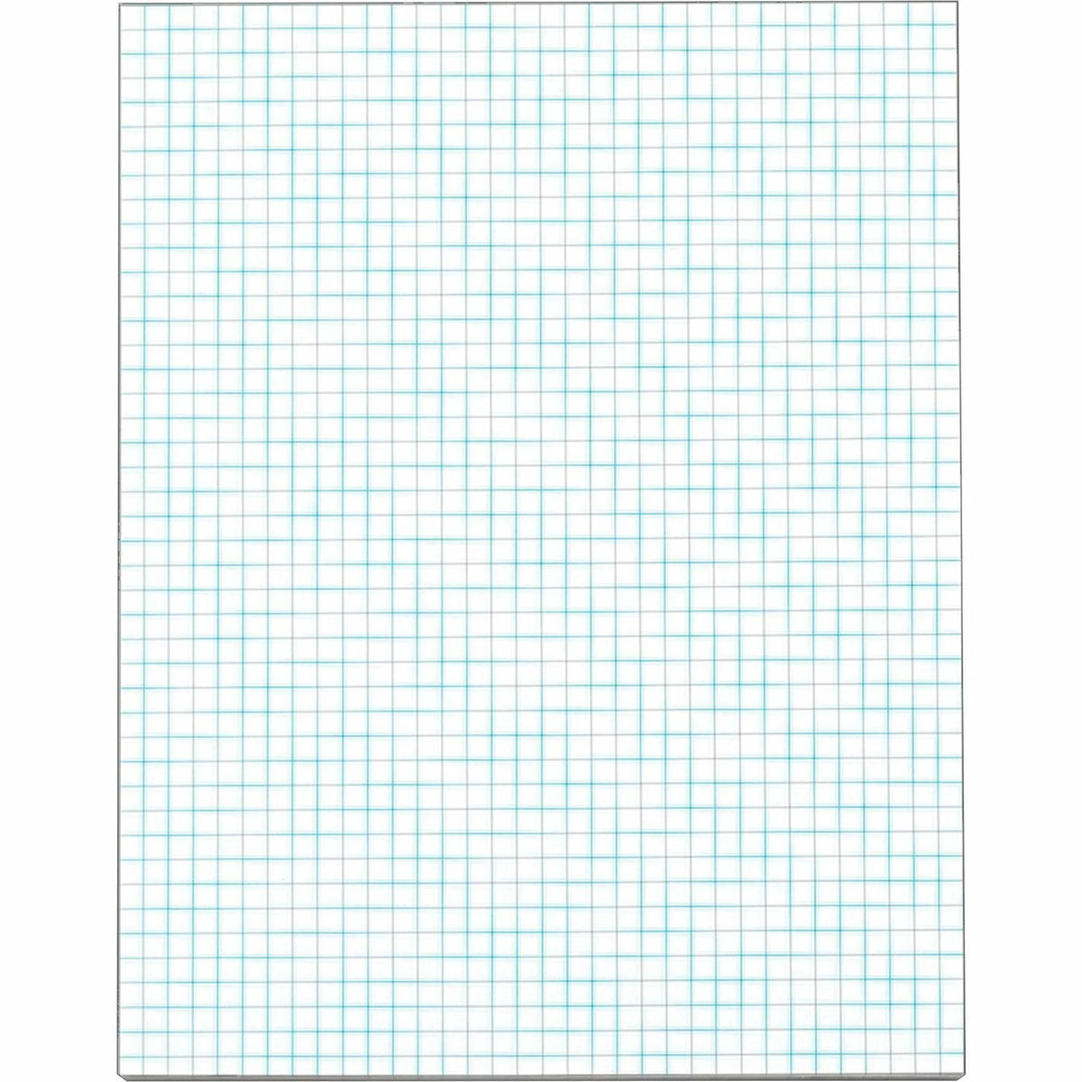 TOPS Graph Pad: 50-Sheet Letter Size Ruled Blue Margin 20 lb Basis Weight - Paper