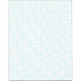 TOPS Graph Pad - 50 Sheets - Both Side Ruling Surface - Ruled Blue Margin - 20 lb Basis Weight - Letter - Paper
