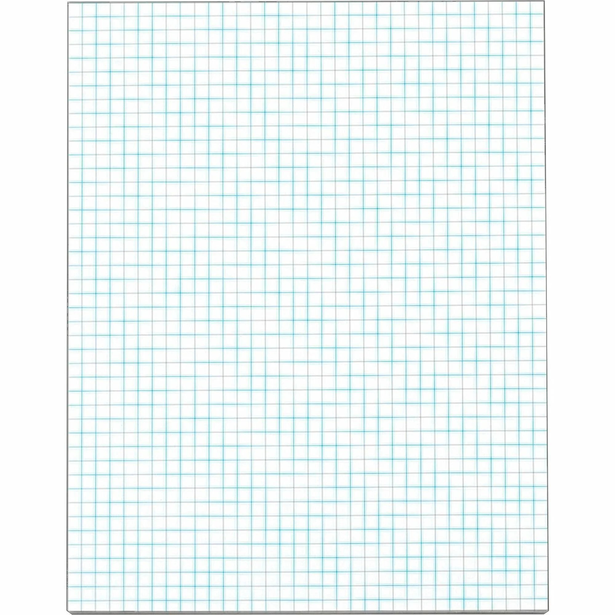 TOPS Graph Pad: 50-Sheet Letter Size Ruled Blue Margin 20 lb Basis Weight - Paper