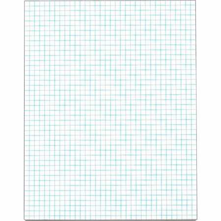 TOPS Graph Pad: 50-Sheet Letter Size Ruled Blue Margin 20 lb Basis Weight - Paper