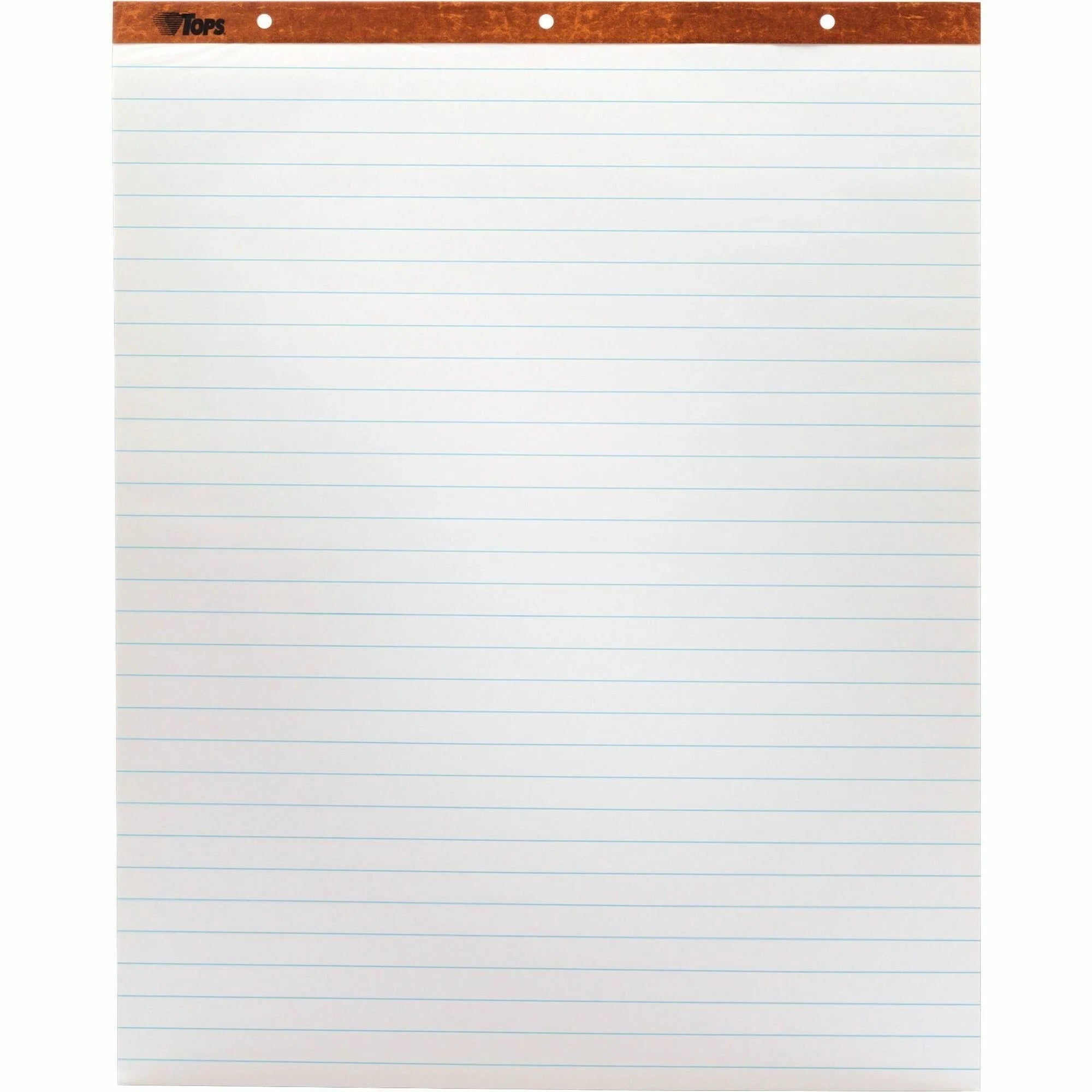 TOPS Horizontal Ruled Easel Pads - 50 Sheets - White Paper - 27’’ x 34’’ - 2/Carton - Board & Accessories