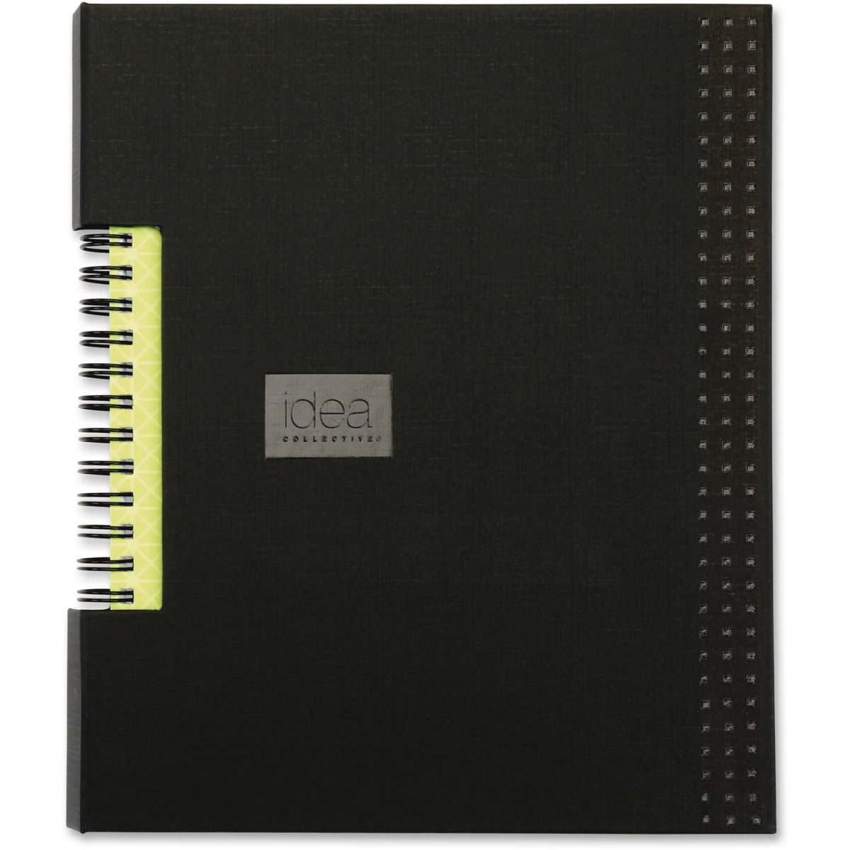 TOPS Idea Collective Wirebound Notebook - Twin - Ruled Front Ruling - 6’’ x 8’’ Sheet Size - Black Cover - Notebooks