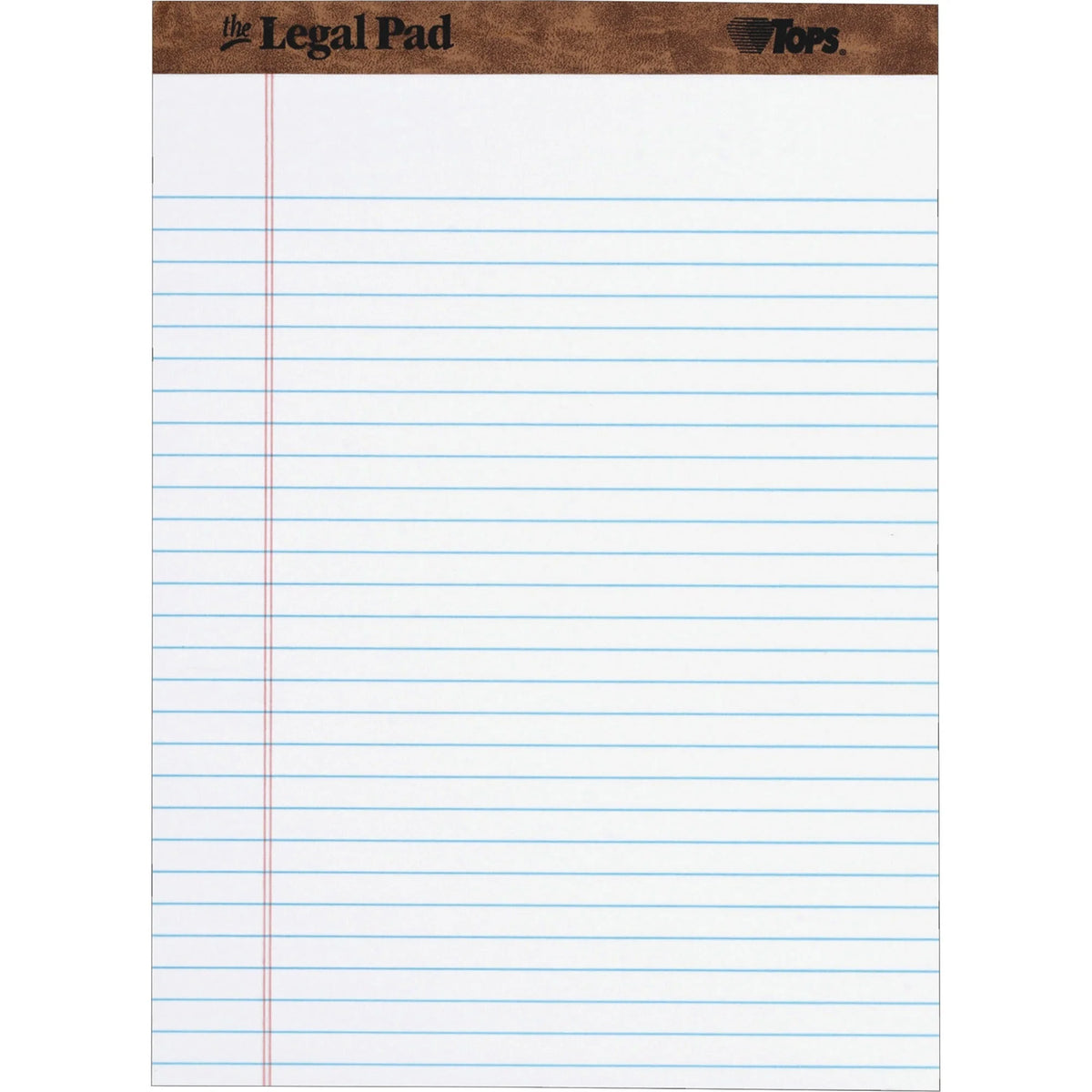 TOPS Letr-trim Legal Pads: 50 Sheets Double Stitched 0.34’’ Ruled - Letter & Jr. Pads