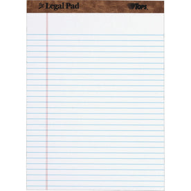 TOPS Letr-trim Legal Pads: 50 Sheets Double Stitched 0.34’’ Ruled - Letter & Jr. Pads