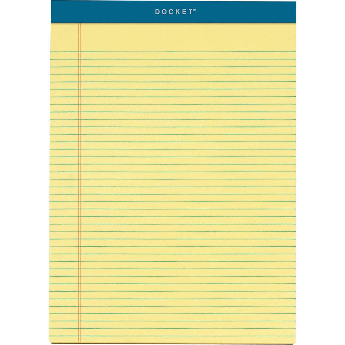 TOPS Letr-Trim Narrow Ruled Legal Pads - 100 Sheets - Canary Paper - 8.5’’ x 11.75’’ - 6/Pack - Letter & Jr.