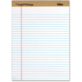 TOPS Letr-Trim Perf. Writing Pads - Letter Size - White Paper - 1 Dozen - Legal & Jr.