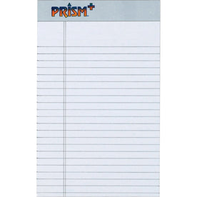 TOPS Prism Plus Jr. Legal Pads - Gray Perforated Hard Cover - 5’’ x 8’’ - 12/Pack - Letter &