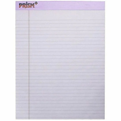 TOPS Prism Plus Orchid Paper Pads - 50 Sheets - 0.34’’ Ruled - 8 1/2’’ x 11 3/4’’ - Chipboard Cover - 12/Pack - Letter