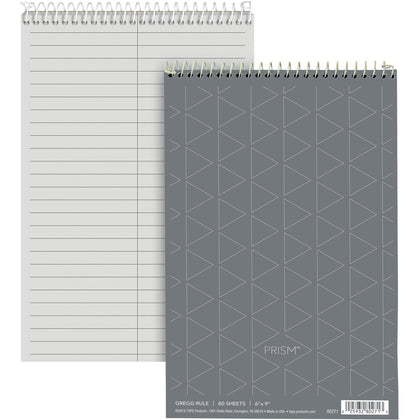 TOPS Prism Steno Books: 80 Sheets Coilock Gregg Ruled Margin - Notebooks