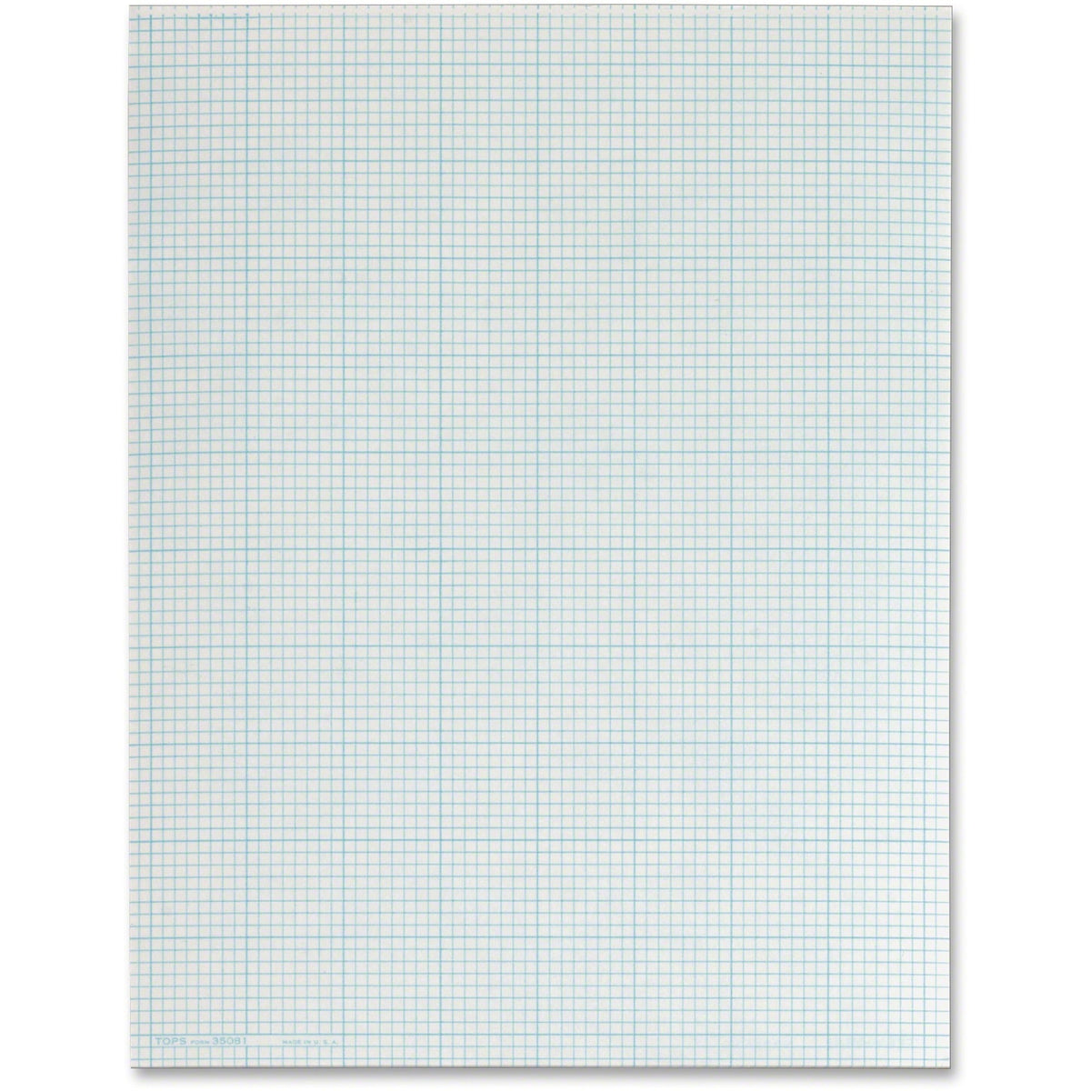 TOPS Quad Ruling Cross Section Pad - Letter - 2000