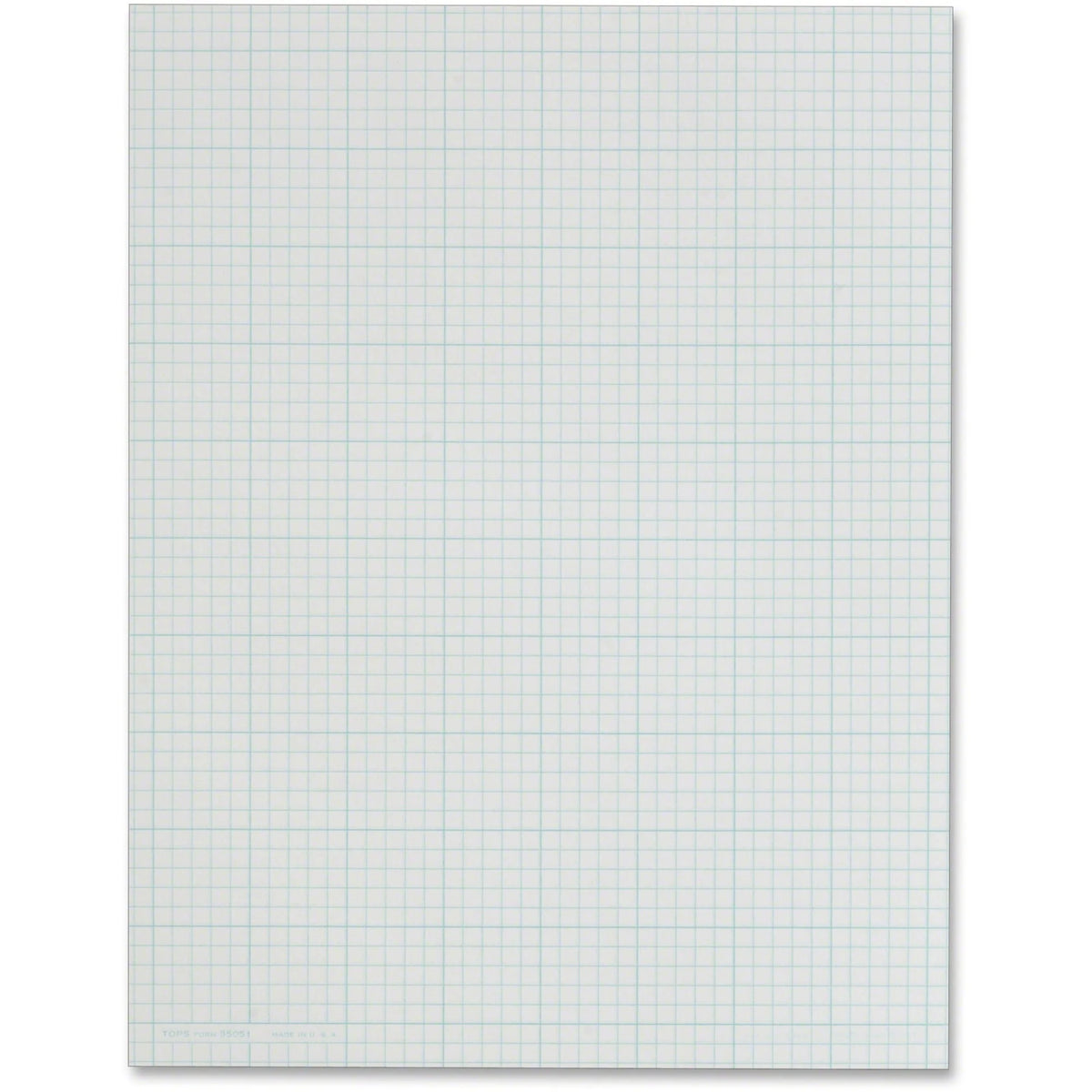 TOPS Quad Ruling Cross Section Pad: Letter Size 50 Sheets Dual-Sided - Sturdy Acid-Free Paper - Graph