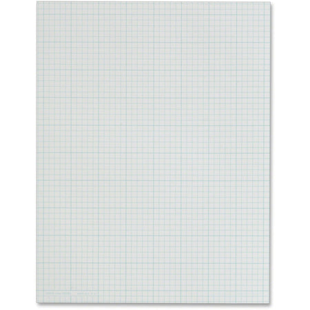 TOPS Quad Ruling Cross Section Pad: Letter Size 50 Sheets Dual-Sided - Sturdy Acid-Free Paper - Graph