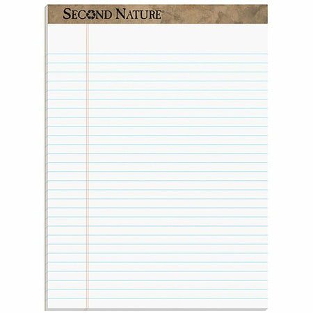 TOPS Second Nature Legal Rule Recycled Writing Pad - 2000