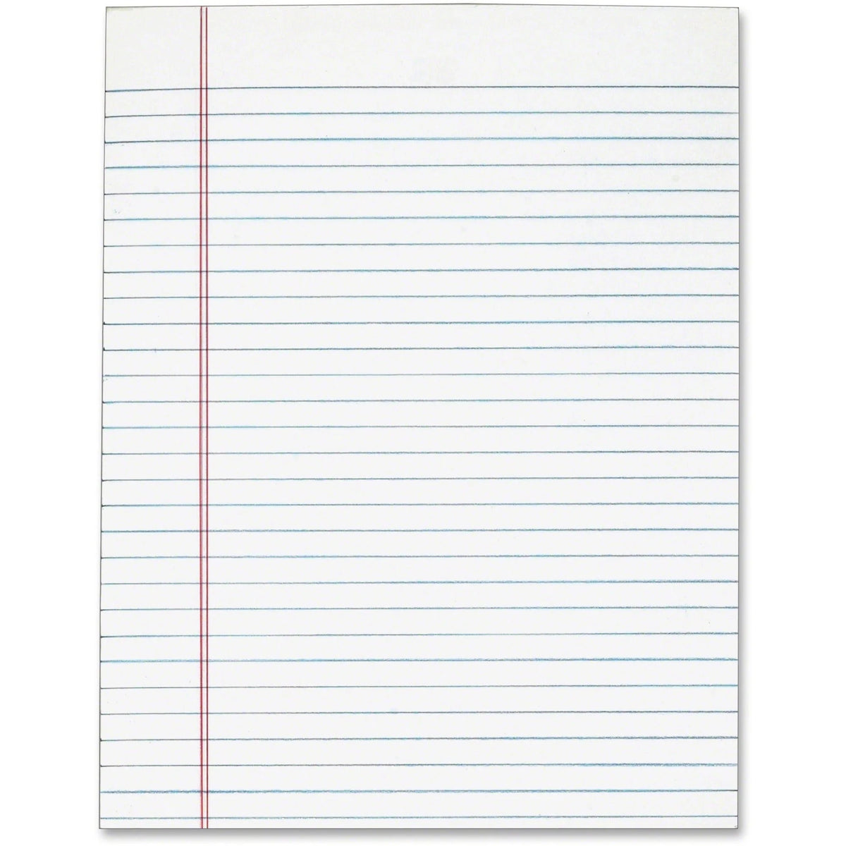 TOPS The Legal Pad: 50-Sheet Plain Glue Pads - 8 1/2’’ x 11’’ - White Paper - Letter & Jr.