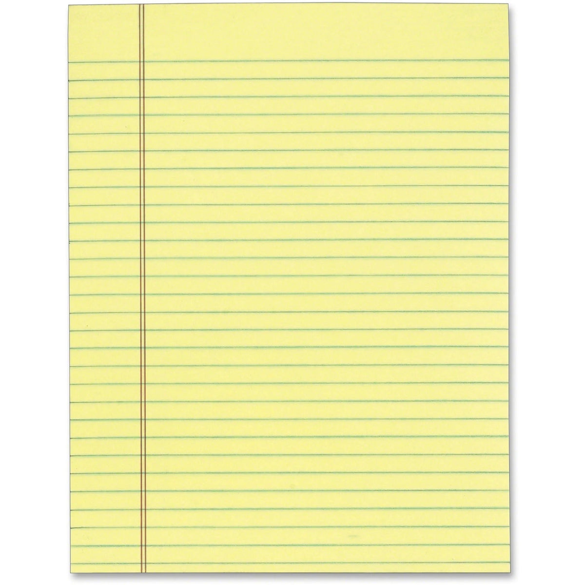 TOPS The Legal Pad - Letter Size - Canary Paper - Ruled with Red Margin - & Jr. Pads