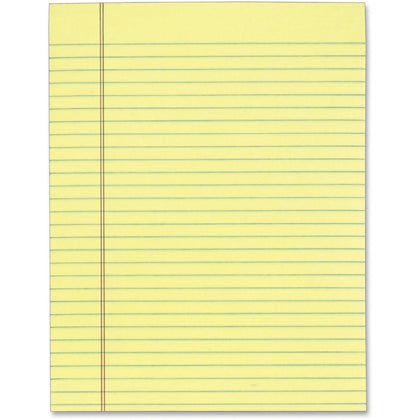 TOPS The Legal Pad - Letter Size - Canary Paper - Ruled with Red Margin - & Jr. Pads