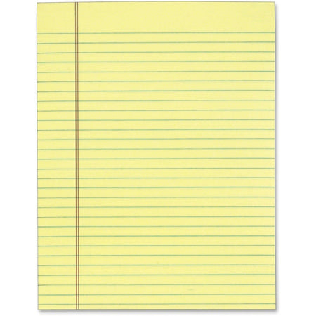 TOPS The Legal Pad - Letter Size - Canary Paper - Ruled with Red Margin - & Jr. Pads