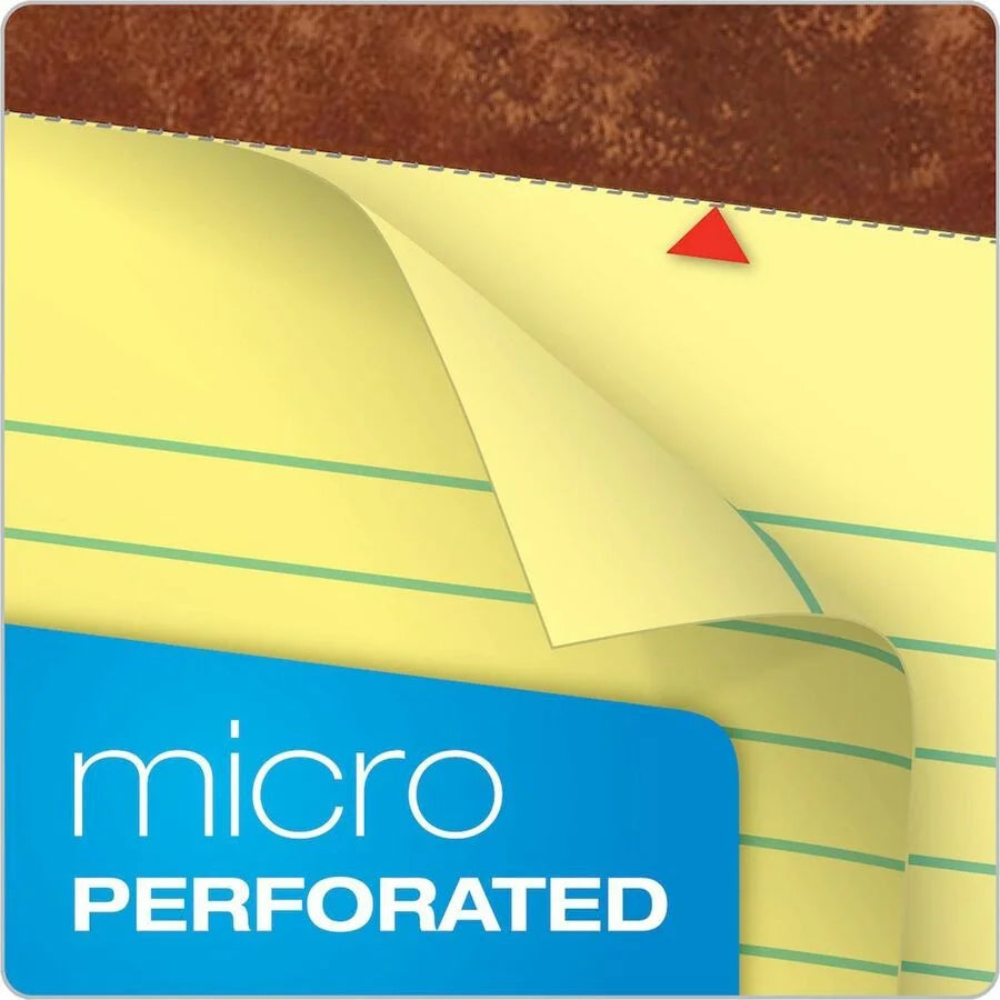 TOPS The Legal Pad Writing - Jr. Size - Canary Paper - 50 Sheets - Letter & Pads