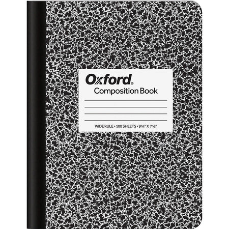 TOPS Wide-Ruled Composition Book - 100 Sheets - Sewn - Wide Ruled Front Ruling - Red Margin - 9 3/4’’ x 7 1/2’’ Sheet