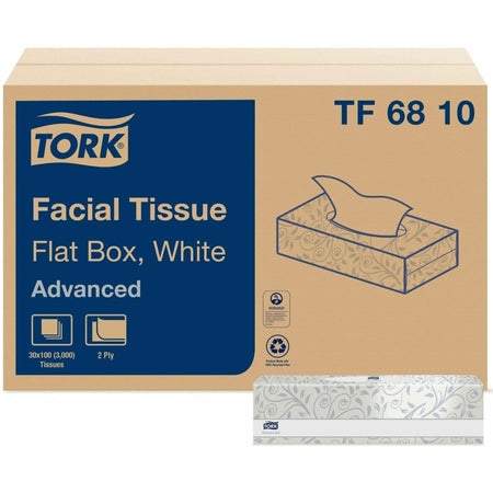 TORK Advanced Facial Tissue Flat Box White - 2000