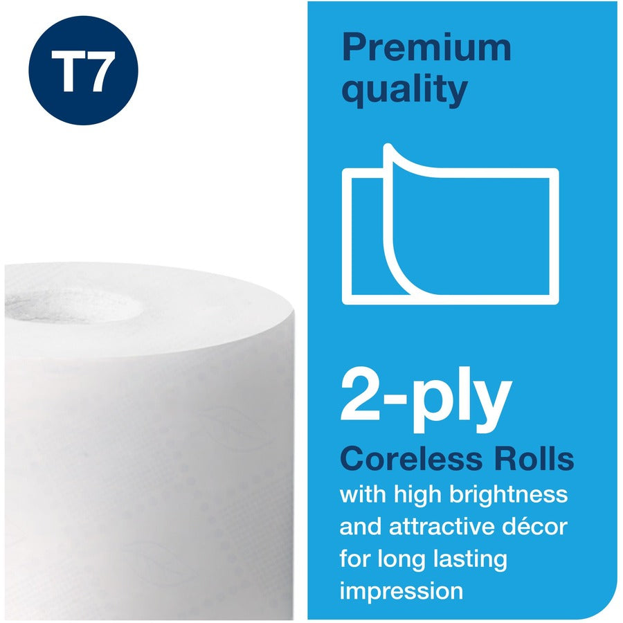 TORK Coreless High-Capacity Toilet Paper Roll White T7 - Alternate-Image5