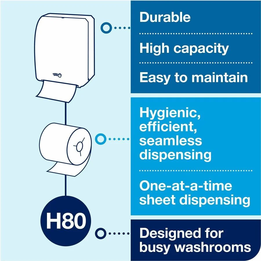 TORK Electronic Hand Towel Roll Dispenser - Durable Easy-to-load - 1 Carton - Paper Dispensers