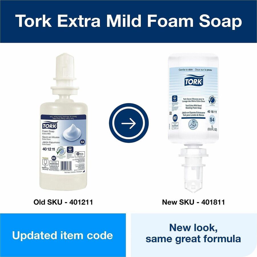 TORK Extra Mild Hand Washing Foam Soap - Alternate-Image6