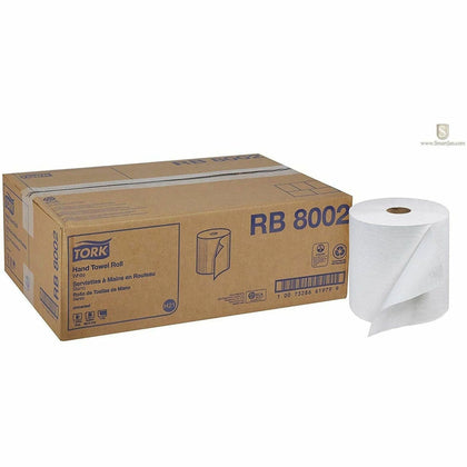 TORK Hand Towel Roll: White 1 Ply 7.80’’ Diameter - Fiber - 6/Carton - Paper Towels