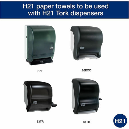 TORK Hand Towel Roll White H21 - 1 Ply - 7.80’’ Diameter - 15/16’’ Core - Fiber - 6 / Carton - Paper Towels