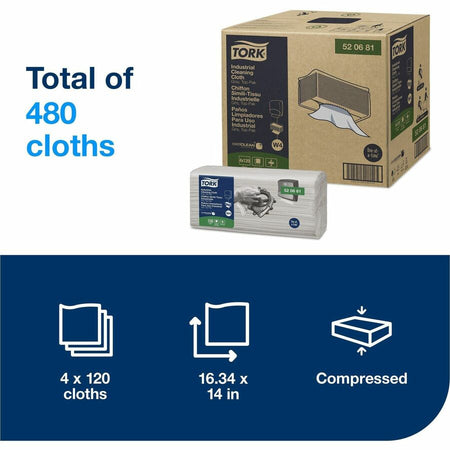 TORK Industrial Cleaning Cloth Gray W4 - Alternate-Image1