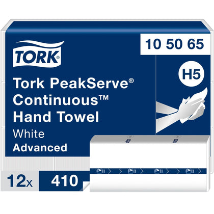 TORK PeakServe Paper Hand Towels - White 410/Pack - 12 Carton