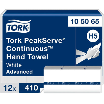 TORK PeakServe Paper Hand Towels - White 410/Pack - 12 Carton