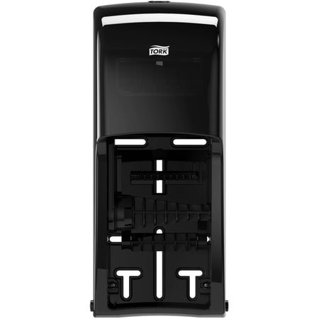 TORK Twin Toilet Paper Roll Dispenser Black T26 - 14.2’’ Height x 6.3’’ Width 6.5’’ Depth - Plastic - Bathroom Tissue