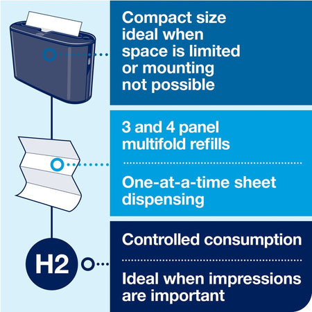 TORK Xpress Countertop Multifold Hand Towel Dispenser - Alternate-Image3