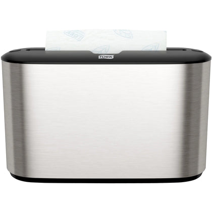 TORK Xpress Countertop Multifold Hand Towel Dispenser - Stainless Steel Compact Design - Paper Dispensers
