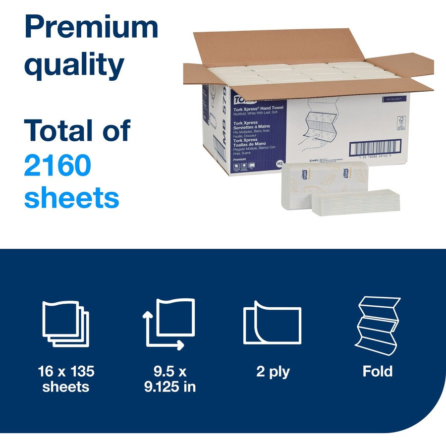 TORK Xpress Soft Multifold Hand Towel White H2 - Alternate-Image5