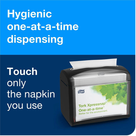 TORK Xpressnap Natural Dispenser Napkin N4 - 1 Ply - Interfolded - 8.50’’ Width x 13’’ Length - Paper - 500 / Pack - 12