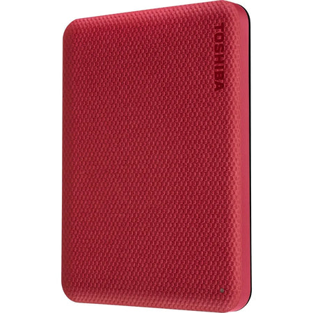 Toshiba Canvio Advance 2TB Red Portable Hard Drive - USB 3.0 - Memory & Drives