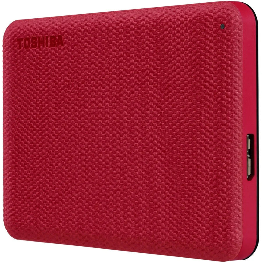 Toshiba Canvio Advance 2TB Red Portable Hard Drive - USB 3.0 - Memory & Drives