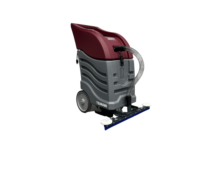 Minuteman Tsunami T16W 16‑Gallon Wet Vacuum with 24″ Front Mount Squeegee — Commercial Suction & Solution Recovery