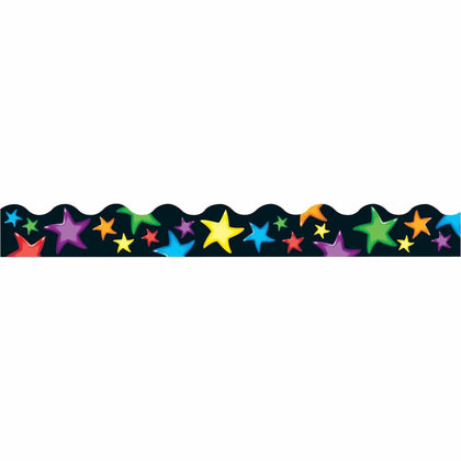 Trend Gel Stars Terrific Trimmers: Reusable Precut Durable - 1 Pack - Bulletin Board Sets & Trim